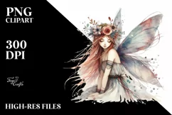 Watercolor Boho Fairy, Transparent PNG Product Image 1