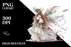 Watercolor Boho Fairy, Transparent PNG Product Image 3
