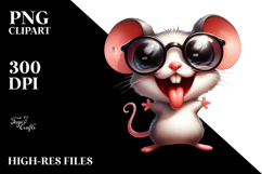 Expressive Cartoon Mouse PNG Product Image 2
