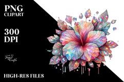 Shiny Hibiscus Diamond PNG Product Image 2