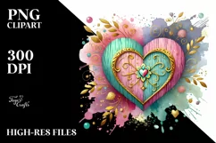 Colorful Heartglass, High-Res PNG Product Image 2