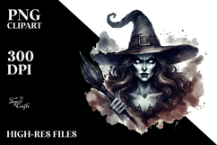 Simple Retro Evil Witch PNG Product Image 2