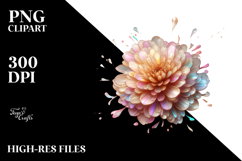Pastel Marigold Watercolor PNG Product Image 2