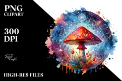 Magical Celestial Mushroom Tarot, SPLASH PNG Product Image 2