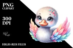 Cute Baby Swan Clipart Product Image 1