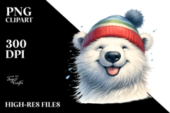Funny Polar Bear PNG Product Image 2
