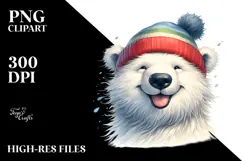 Funny Polar Bear PNG Product Image 2