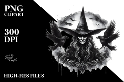 Gothic Evil Witch PNG Product Image 2