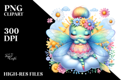 Baby Dragonfly Sleeping on the Cloud PNG Product Image 2