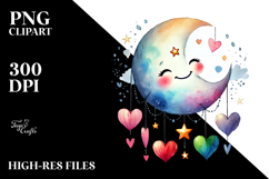 Creative Smiling Moon, Transparent PNG Product Image 2