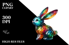 Colorful Bunny Made of PNG Product Image 2