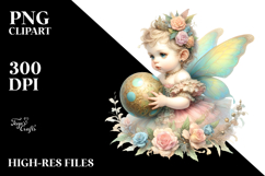 Colorful Fairy with Victorian Ball PNG Product Image 2