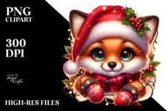 Cute Baby Fox with Christmas Attire Product Image 2