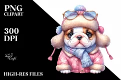 Cute Baby Bulldog PNG Product Image 3