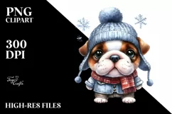 Cute Baby Bulldog PNG Product Image 3