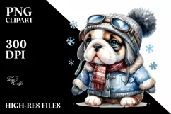 Cute Baby Bulldog PNG Product Image 3