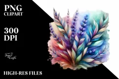 Abstract Wooden Lavender, High-Res PNG Product Image 1