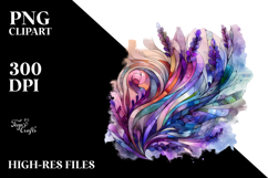 Abstract Wooden Lavender PNG Product Image 2