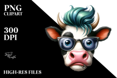Funny Cow Design PNG Product Image 2