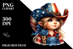 Patriotic Farmer Gnome | Watercolor Product Image 2