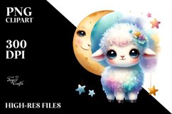Baby Dall Sheep Moon Stars Product Image 3