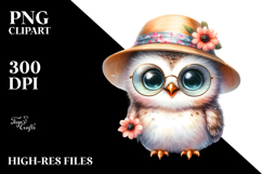 Baby Owl with Sunglasses, PNG Product Image 2