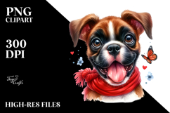 Watercolor Baby Boxer PNG Product Image 2