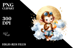 Monkey in Beachwear, Transparent PNG Product Image 2