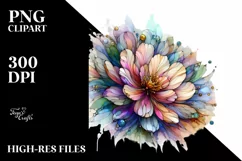 Vibrant Pastel Wooden Anemone PNG Product Image 3