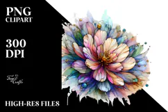 Vibrant Pastel Wooden Anemone PNG Product Image 2