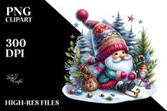 Vibrant Winter Gnome PNG Product Image 3