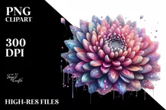 Detailed Chrysanthemum, High-Res PNG Product Image 3