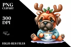 Expressive Baby Bullmastiff, Transparent PNG Product Image 3
