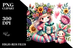 Colorful Boho Gift with Heart PNG Product Image 2