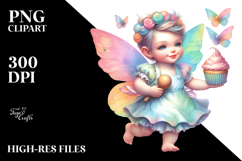 Whimsical Baby Fairy with Baker&#039;s Apron PNG Product Image 2