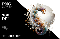 Glossy Snapdragon with Golden Insertions PNG Product Image 2