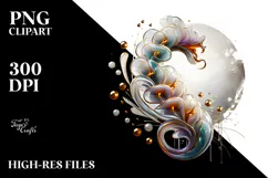 Glossy Snapdragon with Golden Insertions PNG Product Image 2