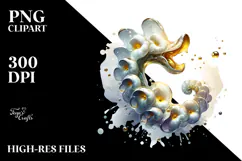 Glossy Snapdragon with Golden Insertions PNG Product Image 2