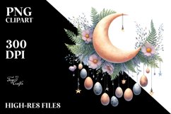 Half Moon with Hanging Eggs, High-Res PNG Product Image 2