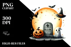 Funny Halloween Tombstone PNG Product Image 1