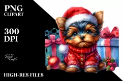 Winter Baby Yorkshire Terrier, High-Res PNG Product Image 3