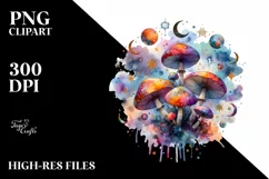 Watercolor Magical Hummingbird | Clipart Product Image 3