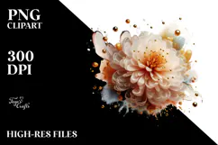 Glossy Marigold with Golden Insertions PNG Product Image 2