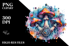 Magical Celestial Mushroom PNG Product Image 2