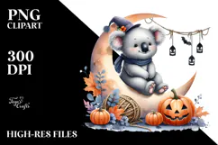 Koala with Jacko Landerns Watercolor PNG Product Image 2