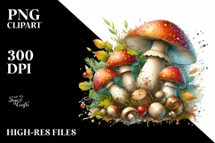 Wooden Mushroom PNG Product Image 3