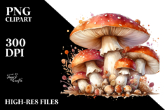Detailed Mushroom Splash PNG Product Image 2