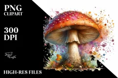 Wooden Mushroom PNG Product Image 3