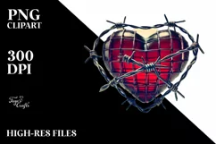 Retro Heart Made of PNG Product Image 2