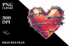 Retro Heart Made of PNG Product Image 2